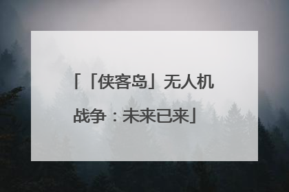 「侠客岛」无人机战争：未来已来