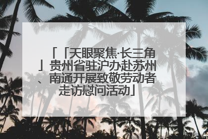 「天眼聚焦·长三角」贵州省驻沪办赴苏州、南通开展致敬劳动者走访慰问活动