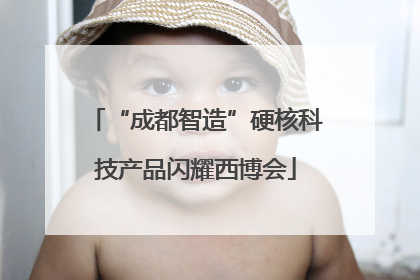 “成都智造”硬核科技产品闪耀西博会