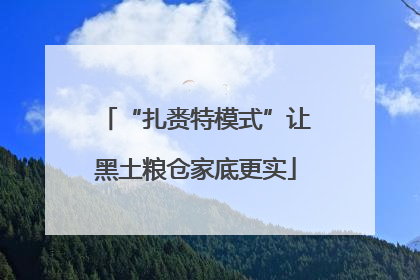 “扎赉特模式”让黑土粮仓家底更实