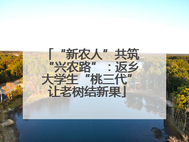 “新农人”共筑“兴农路”：返乡大学生“桃三代”让老树结新果