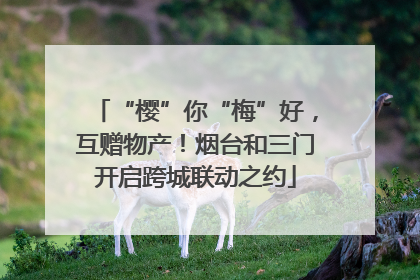 “樱”你“梅”好，互赠物产！烟台和三门开启跨城联动之约