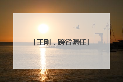 王刚，跨省调任