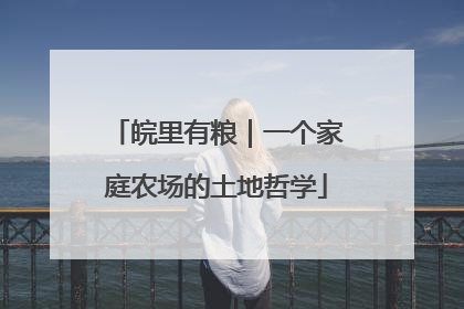 皖里有粮｜一个家庭农场的土地哲学