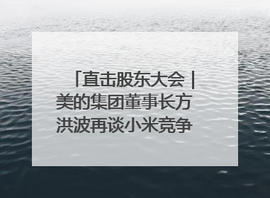 直击股东大会｜美的集团董事长方洪波再谈小米竞争：行业一片红海，打法已固定，无论谁胜都是消耗战