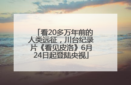看20多万年前的人类远征，川台纪录片《看见皮洛》6月24日起登陆央视