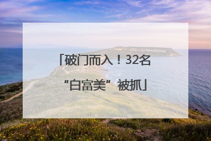 破门而入！32名“白富美”被抓