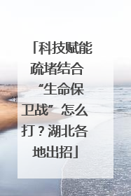 科技赋能 疏堵结合 “生命保卫战”怎么打？湖北各地出招