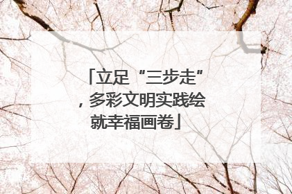 立足“三步走”，多彩文明实践绘就幸福画卷