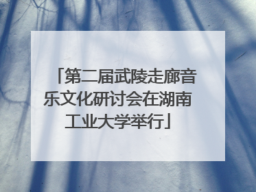 第二届武陵走廊音乐文化研讨会在湖南工业大学举行