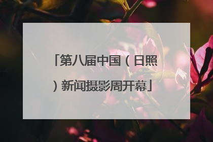 第八届中国（日照）新闻摄影周开幕