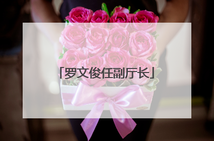 罗文俊任副厅长
