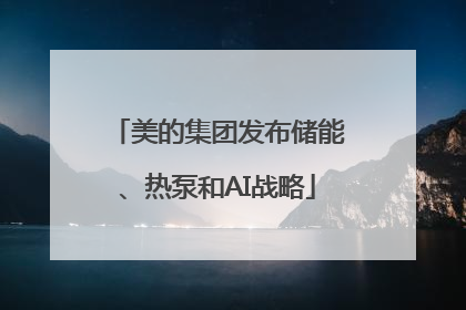 美的集团发布储能、热泵和AI战略