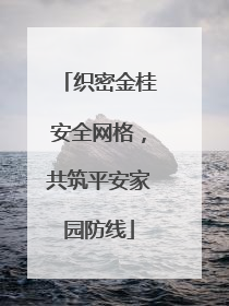 织密金桂安全网格，共筑平安家园防线