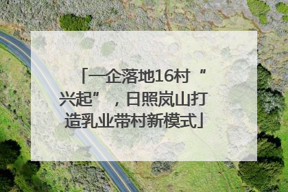 一企落地16村“兴起”，日照岚山打造乳业带村新模式