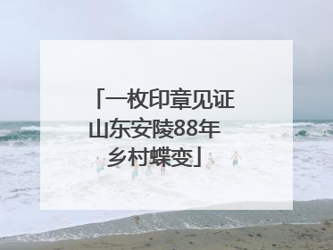 一枚印章见证山东安陵88年乡村蝶变