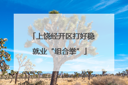上饶经开区打好稳就业“组合拳”