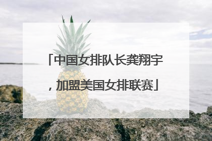 中国女排队长龚翔宇，加盟美国女排联赛
