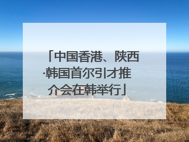 中国香港、陕西·韩国首尔引才推介会在韩举行
