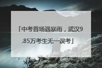 中考首场遇暴雨，武汉9.85万考生无一误考