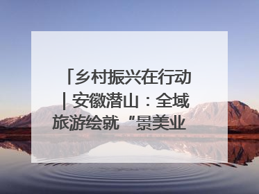 乡村振兴在行动｜安徽潜山：全域旅游绘就“景美业兴民富”新画卷