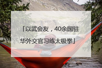 以武会友，40余国驻华外交官习练太极拳