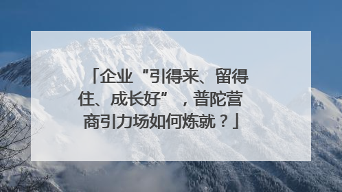企业“引得来、留得住、成长好”，普陀营商引力场如何炼就？