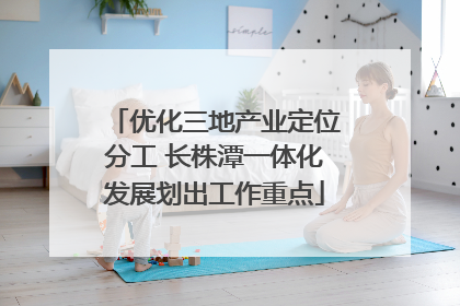 优化三地产业定位分工 长株潭一体化发展划出工作重点