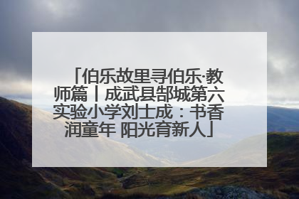 伯乐故里寻伯乐·教师篇丨成武县郜城第六实验小学刘士成：书香润童年 阳光育新人