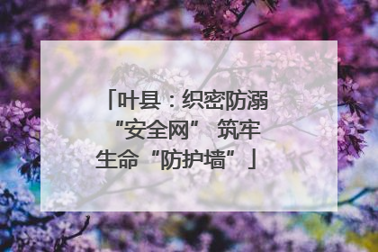 叶县：织密防溺“安全网” 筑牢生命“防护墙”