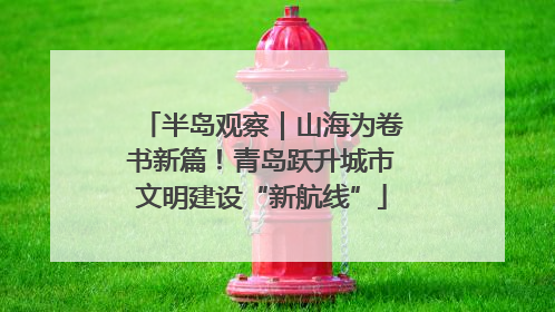 半岛观察｜山海为卷书新篇！青岛跃升城市文明建设“新航线”