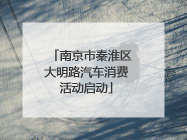 南京市秦淮区大明路汽车消费活动启动