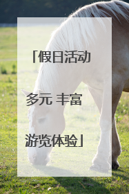 假日活动多元 丰富游览体验