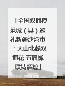 全国双拥模范城（县）巡礼新疆沙湾市：天山北麓双拥花 五届蝉联铸辉煌
