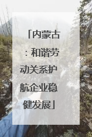内蒙古：和谐劳动关系护航企业稳健发展