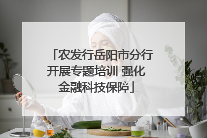 农发行岳阳市分行开展专题培训 强化金融科技保障