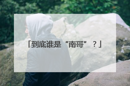 到底谁是“南哥”？