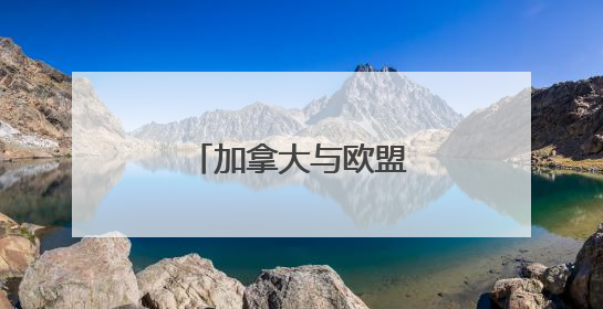 加拿大与欧盟签署防务协议