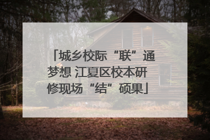城乡校际“联”通梦想 江夏区校本研修现场“结”硕果