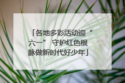 各地多彩活动迎“六一” 守护红色根脉做新时代好少年