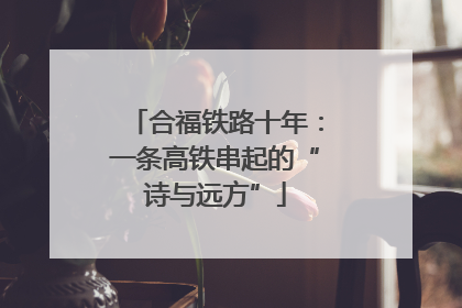 合福铁路十年：一条高铁串起的“诗与远方”