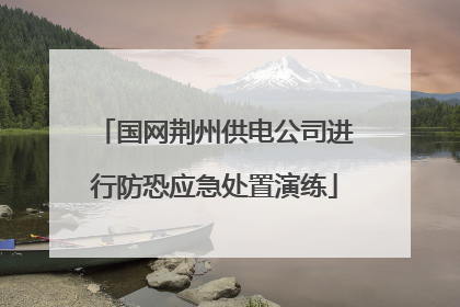 国网荆州供电公司进行防恐应急处置演练