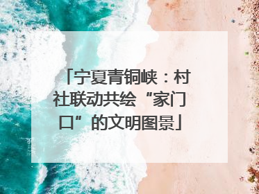 宁夏青铜峡：村社联动共绘“家门口”的文明图景