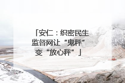 安仁：织密民生监督网让“鬼秤”变“放心秤”