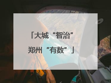 大城“智治” 郑州“有数”