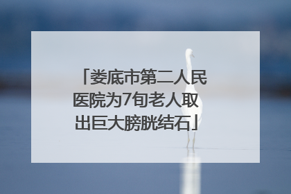 娄底市第二人民医院为7旬老人取出巨大膀胱结石
