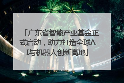 广东省智能产业基金正式启动，助力打造全球AI与机器人创新高地