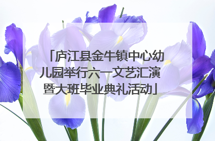 庐江县金牛镇中心幼儿园举行六一文艺汇演暨大班毕业典礼活动