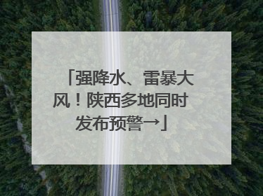 强降水、雷暴大风！陕西多地同时发布预警→