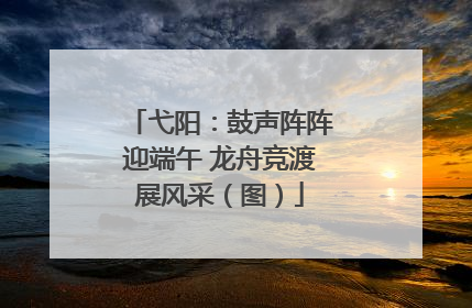 弋阳：鼓声阵阵迎端午 龙舟竞渡展风采（图）